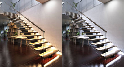 Warm White vs Cool White Stair Lighting