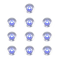 10 round LED decking lights with blue light