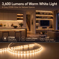 Simple Lighting - 120-5M-27K - Infographics - 3600 Lumens of Warm White Light