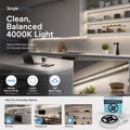 Simple Lighting - 120-5M-4K - Infographics -Clean, Balanced 4000K Light