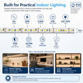 Simple Lighting - 120-5M-4K - Infographics -Built for Practical Indoor Lighting
