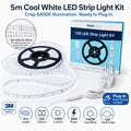 Simple Lighting - 120-5M-64K - Infographics - 5M Cool White LED Strip Light Kit