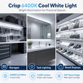 Simple Lighting - 120-5M-64K - Infographics - Crisp 6400K Cool White Light