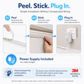 Simple Lighting - 120-5M - Infographics - Peel. Stick. Plug In.