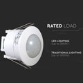 white recessed PIR sensor with load capacity