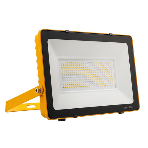 150w led site light with a yellow painted blog and a black trim