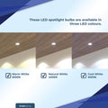 5w GU10 bulb with colour temperature options