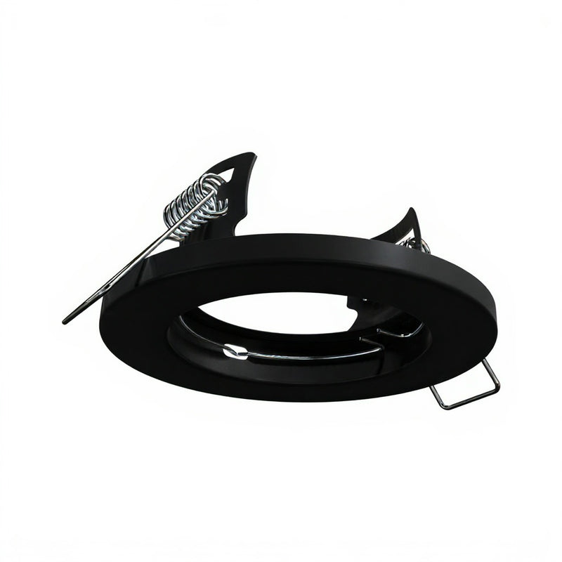 Fixed IP20 GU10 Downlight in Matt Black - 80mm (angle 5)
