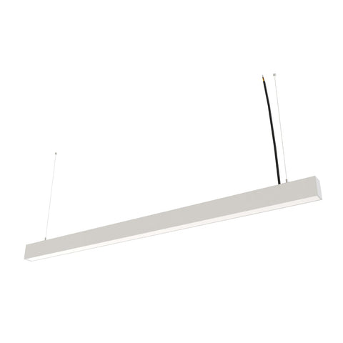 5FT (150cm) LED Linear Light  CCT Selectable, Surface or Suspended Mount, White Finish