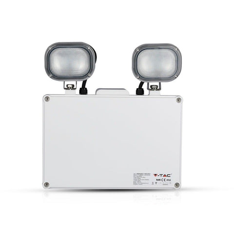6W LED Emergency Twin Spot IP65 - Non Maintained (front)