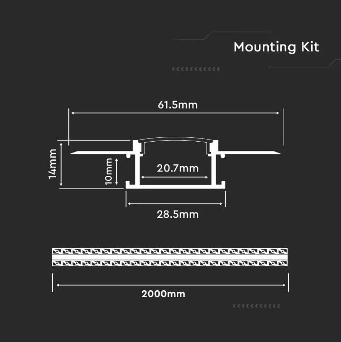 dimensions of led profile