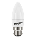 Energizer LED Candle B22 (BC) 470lm 4.9W 3,000K (Warm White), Box of 4 Close Up