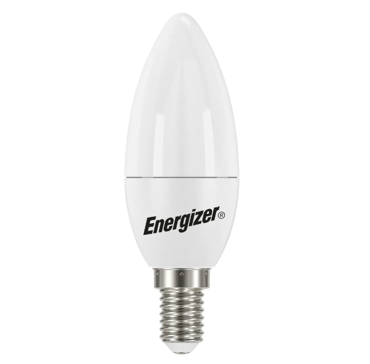 Energizer LED Candle E14 (SES) 470lm 4.9W 3,000K (Warm White) Close Up