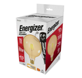 Energizer LED Filament Gold G125 E27 (ES) 470lm 5W 2,200K (Warm White) Dimmable, Box of 1 - retail box