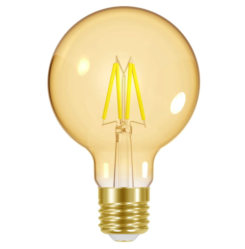 Energizer LED Filament Gold G80 E27 (ES) 470lm 5W 2,200K (Warm White) Dimmable