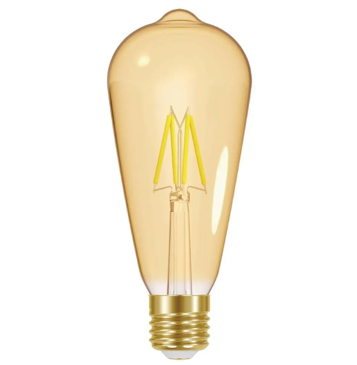 Energizer LED Filament Gold ST64 E27 (ES) 470lm 5W 2,200K (Warm White) Dimmable
