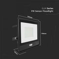 50w LED flood light with PIR sensor with dimensions