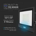 50w LED flood light with PIR sensor with tech specs