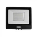 front of a 50w LED flood light with PIR sensor