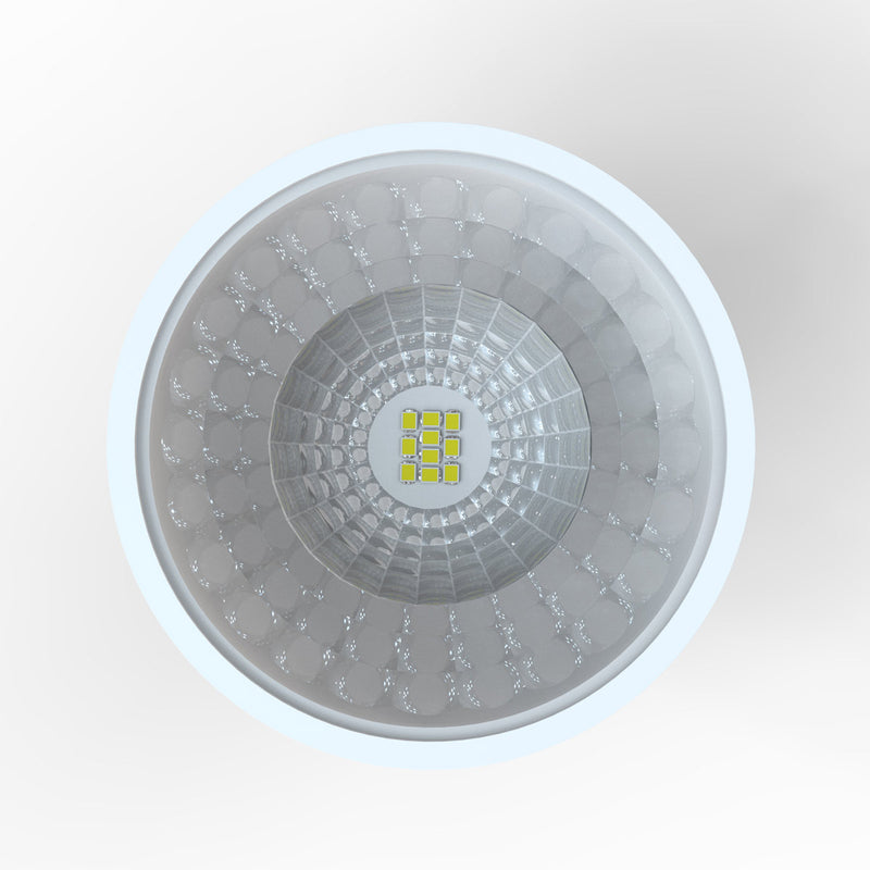 top of a white GU10 bulb