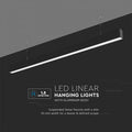 black LED linear light with mounting details
