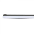 side of a silver LED hanging light