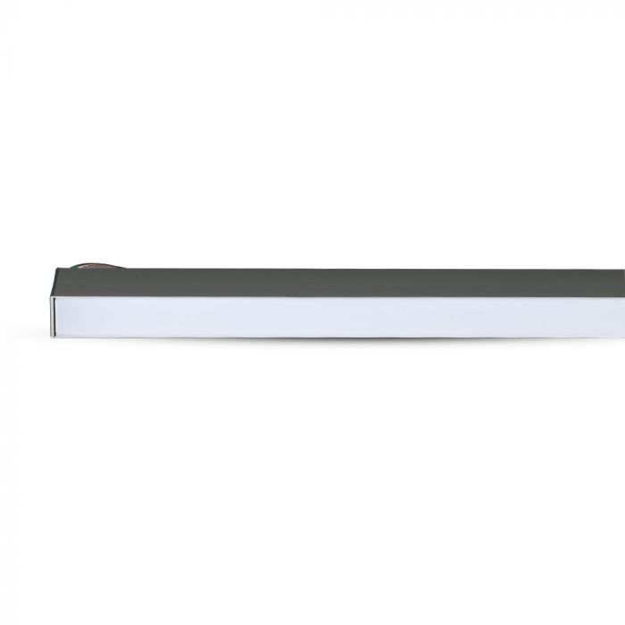 side of a silver LED hanging light
