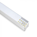 inside a white linear LED light