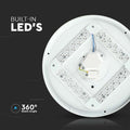 24w LED bulkhead light with technical specs