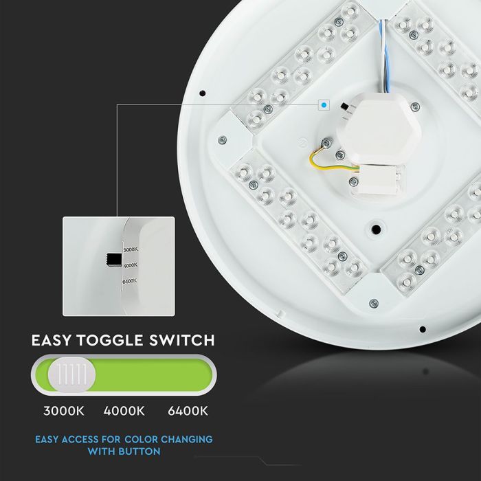 24w LED bulkhead light with toggle switch