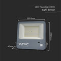 100w LED Floodlight With Photocell, 6500K IP65 Black