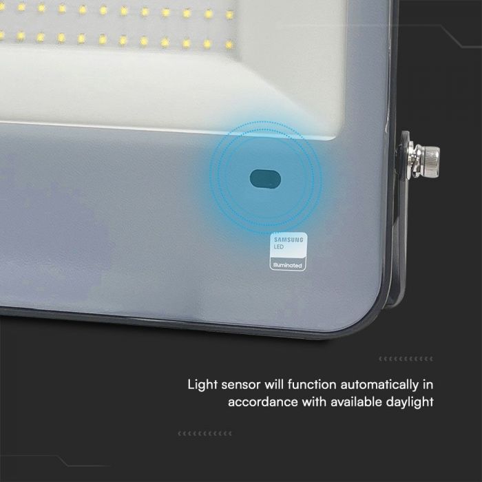 200w LED flood light with photocell sensor location