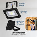 100W Eco Flood LED Outdoor Light – 6500K Cool White - Easy Installation