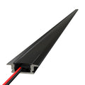 recessed black LED profile with strip light
