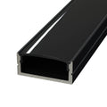 black surface-mounted LED profile