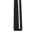 top of a black surface-mounted LED profile
