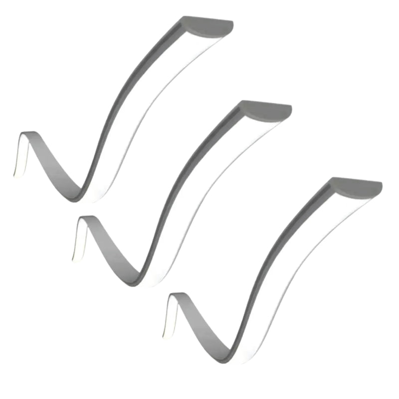 Pack of 3 bendable aluminium profile