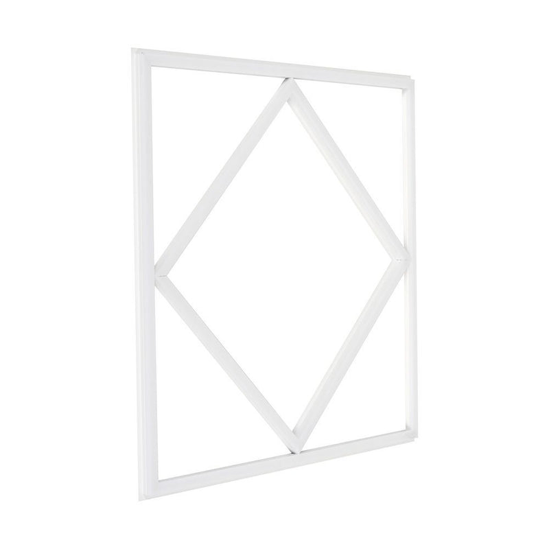 60W LED Diamond Borderline Panel 595x595mm – 6500K Cool White, IP20 (angle 2)