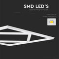 60W LED Diamond Borderline Panel with SMD LED close-up (in black background)