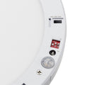 Downlight's bezel closeup that shows the sensor and different switches for power control and temperature.