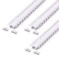 Pack of 3 plaster-in LED profiles