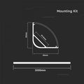 The dimensions of each of the LED profiles.