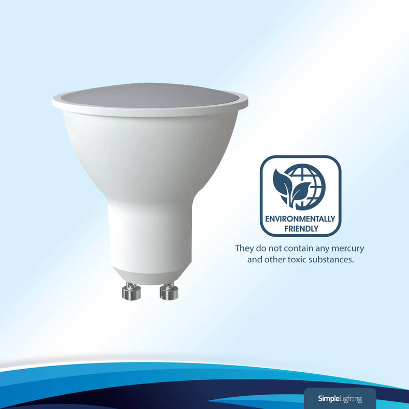 5w GU10 bulb with eco-friendly mark