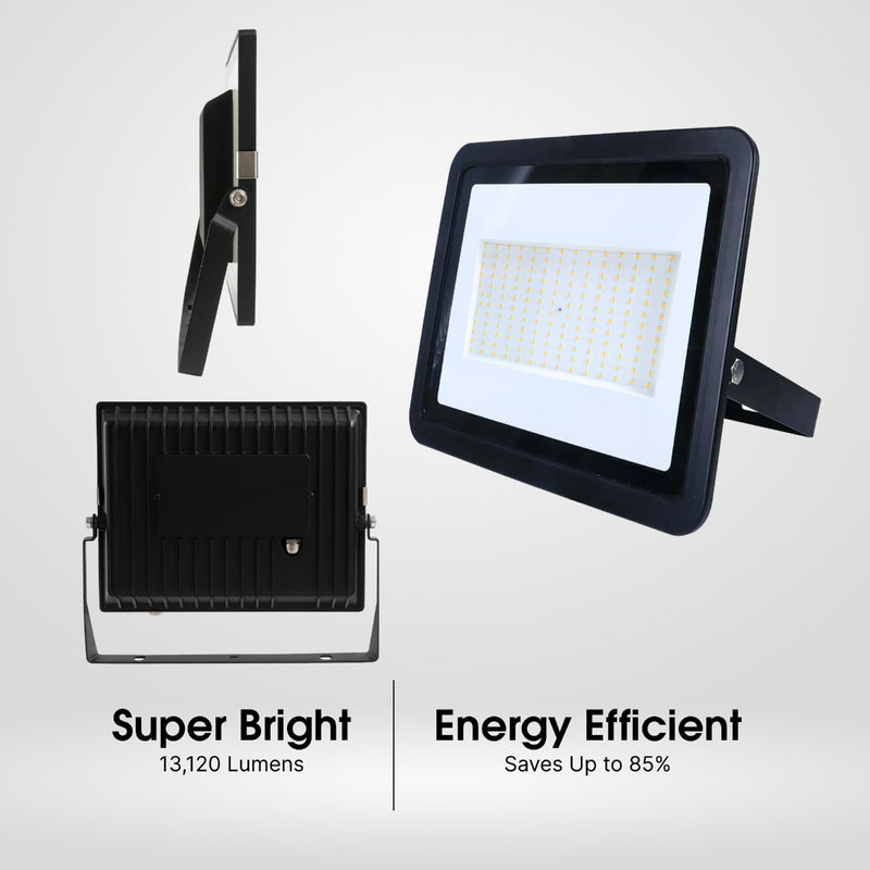 150W Eco Flood LED Outdoor Light – 6500K Cool White - Super Bright and Energy Efficient