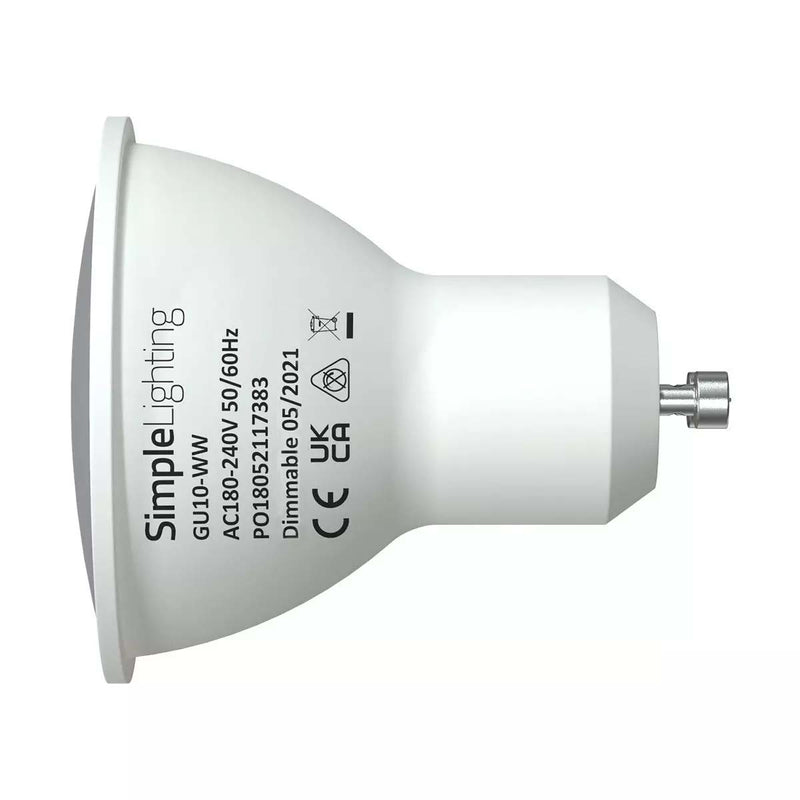side of of gu10 lamp