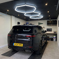 3 x Hexagon LED Light Kit - Cool White, Black Finish With Milky Covers (5 Year Warranty)