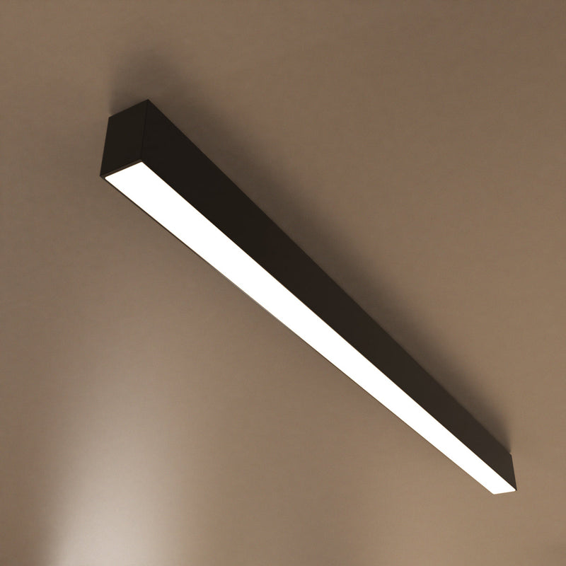 Linear Led 4 4FT LED Linear Light CCT Selectable, Surface or Suspended, Black