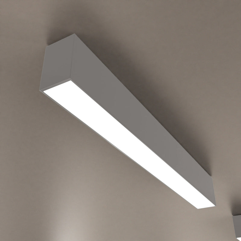 2FT (60cm) LED Linear Light – Surface Mount, White Finish - Natural White Light