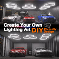 3 x Hexagon LED Light Kit - Cool White, White Finish (5 Year Warranty)