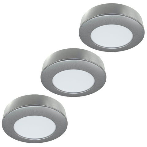 Pack of 3 High Power Surface Mounted LED Under Cabinet Lights and Transformer